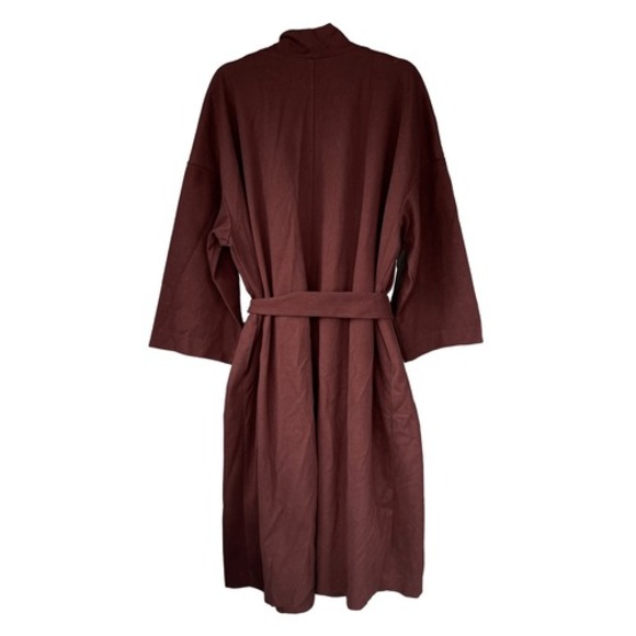 Prologue XL Brown Robe Style Open‎ Front Cardigan Duster Coat - Picture 7 of 7